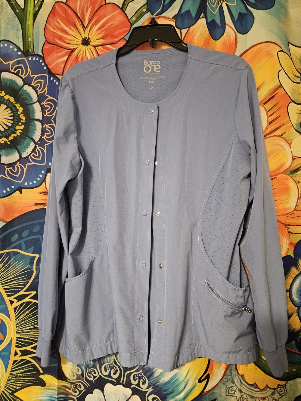 Barco One Ceil Blue Women's Scrub Jacket